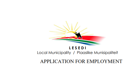 Lesedi Local Municipality Internship Programme 2025